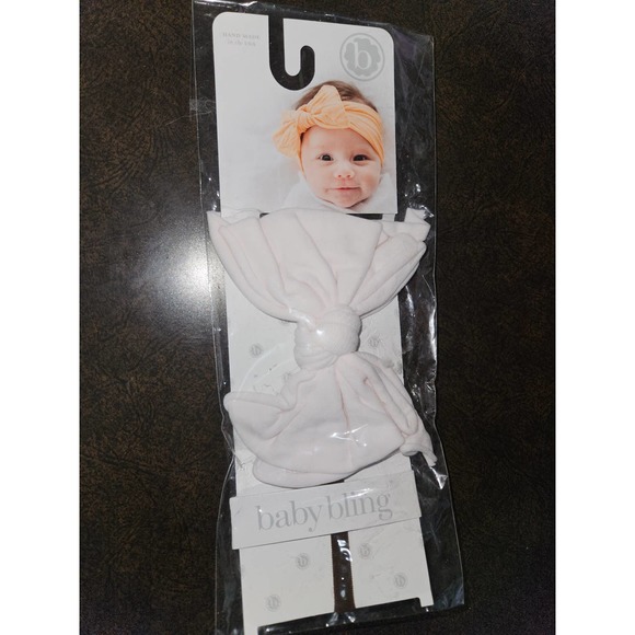 #662 Original Baby Bling baby Fab Skinny baby headbands in Ballet Pink NEW - Picture 1 of 2